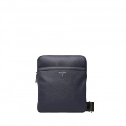 GUESS Saffiano Eco Crossbody Dark Blue Ανδρική Τσάντα Χιαστί Σκούρο Μπλε GUESS Saffiano Eco Crossbody Dark Blue Ανδρική Τσάντα Χιαστί Σκούρο Μπλε