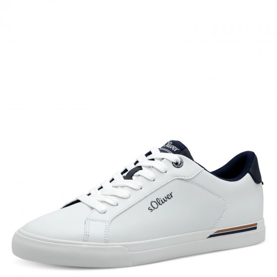 s.Oliver Ανδρικά Sneakers Λευκά 5-13630-42-100
