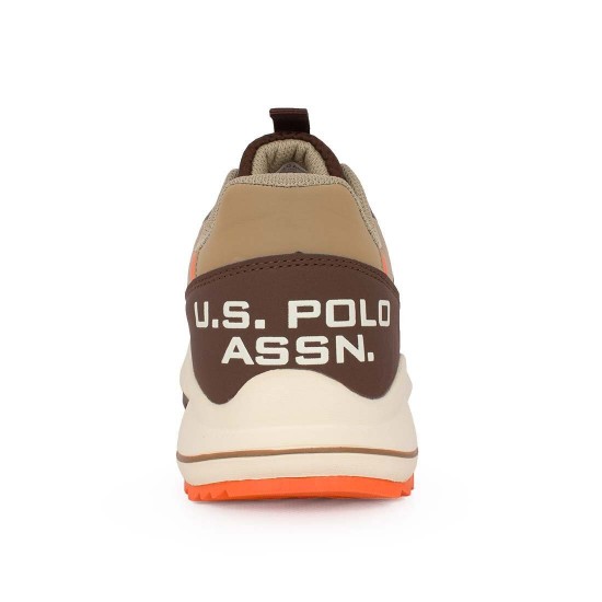 U.S. Polo Assn. Ανδρικά Sneakers Beige / Brown 
