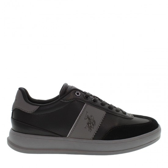 U.S. Polo Assn. Ανδρικά Sneakers Μαύρα CAMPY004_BLK-GRY01