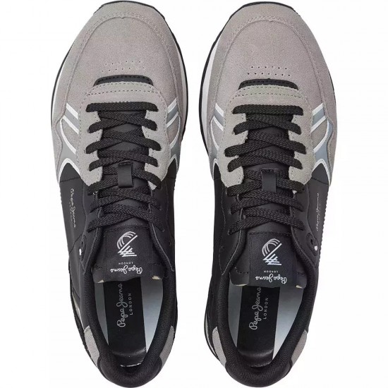 Pepe JeansBrit Half Ανδρικά Sneakers Γκρι