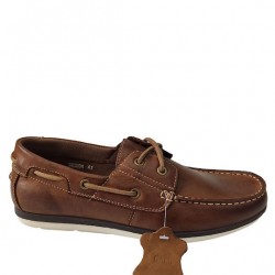 Gale Δερμάτινα Ανδρικά Boat Shoes σε Ταμπά Χρώμα Gale Δερμάτινα Ανδρικά Boat Shoes σε Ταμπά Χρώμα