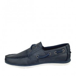 Gale Δερμάτινα Ανδρικά Boat Shoes σε Μπλε Χρώμα Gale Δερμάτινα Ανδρικά Boat Shoes σε Μπλε Χρώμα