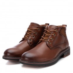 Xti Καφέ Ανδρικά Μποτάκια με Φερμουάρ 142081