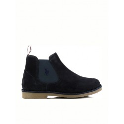 U.S. Polo Assn. Must001 Suede Navy Μπλε Ανδρικά Chelsea Μποτάκια