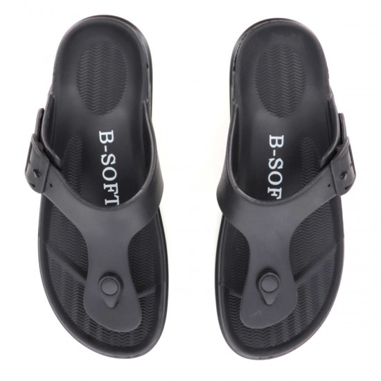 B-Soft Ανδρικές Σαγιονάρες Μαύρες