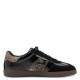 Tamaris Black/Snake Γυναικεία Ανατομικά Δερμάτινα Sneakers Μαύρα/Χρυσά