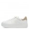 TamarisΓυναικεία Sneakers Λευκό - Σαμπανιζέ