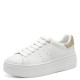 TamarisΓυναικεία Sneakers Λευκό - Σαμπανιζέ