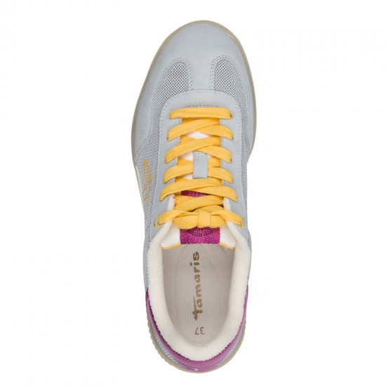 Tamaris Lt Blue Comb Γυναικεία Ανατομικά Sneakers Σιέλ/Φούξια
