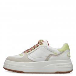 Tamaris Γυναικεία Flatforms Sneakers Lime Comb