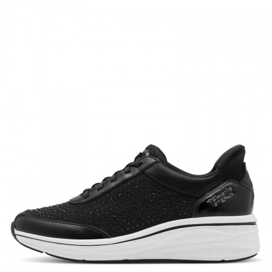 Tamaris Vegan Black Γυναικεία Ανατομικά Sneakers Μαύρα