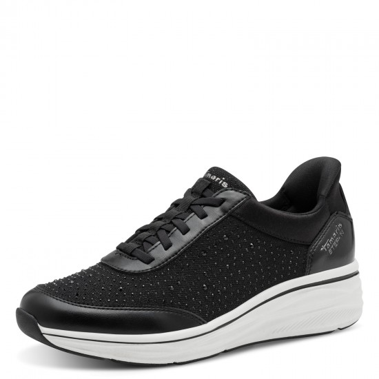 Tamaris Vegan Black Γυναικεία Ανατομικά Sneakers Μαύρα