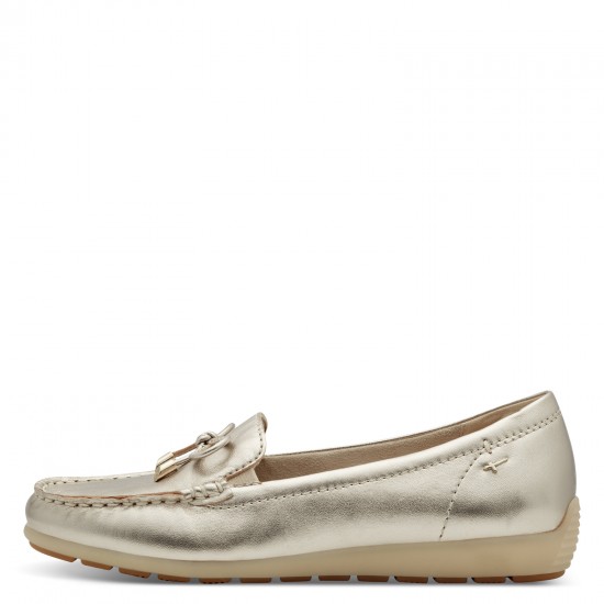 TAMARIS COMFORT 8-84600-44 909 LT GOLD ΔΕΡΜΑ ΜΟΚΑΣΙΝΙΑ