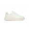 Guess Elbina Γυναικεία Δερμάτινα Sneakers Λευκά