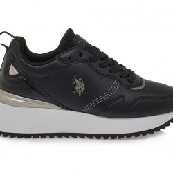 U.S. Polo Assn. Γυναικεία Sneakers Μαύρα BAYLE002BLK-GOL01