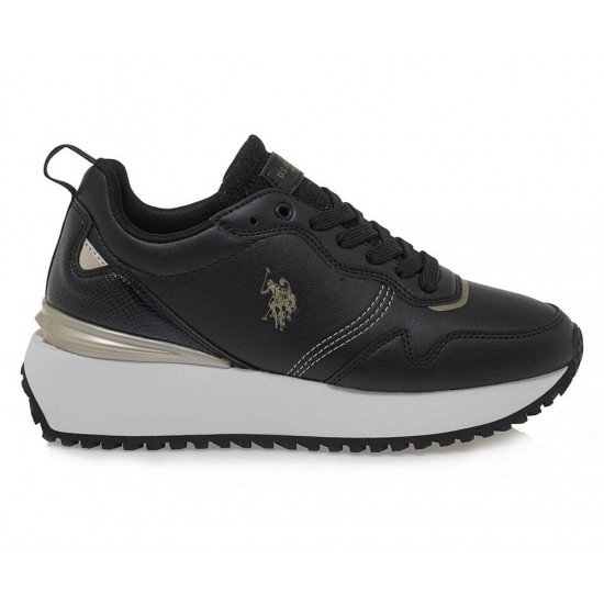 U.S. Polo Assn. Γυναικεία Sneakers Μαύρα BAYLE002BLK-GOL01