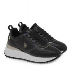 U.S. Polo Assn. Γυναικεία Sneakers Μαύρα BAYLE002BLK-GOL01