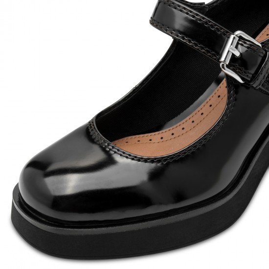 Tamaris Vegan Black Ανατομικές Γόβες Με Μπαρέτα Μαύρες 1-22409-45-001