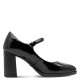 Tamaris Vegan Black Ανατομικές Γόβες Με Μπαρέτα Μαύρες