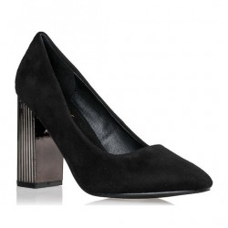 Envie Shoes Suede Γόβες Μαύρες Envie Shoes Suede Γόβες Μαύρες