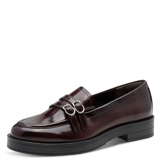 Tamaris Γυναικεία Loafers σε Μπορντό Χρώμα 1-24348-45-537