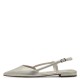 Tamaris Vegan Champagne Γυναικείες Ανατομικές Μπαλαρίνες Slingback Μπεζ/Χρυσές