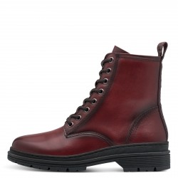 Tamaris red Γυναικεία Ανατομικά Δερμάτινα  Αρβυλάκια σε κόκκινο