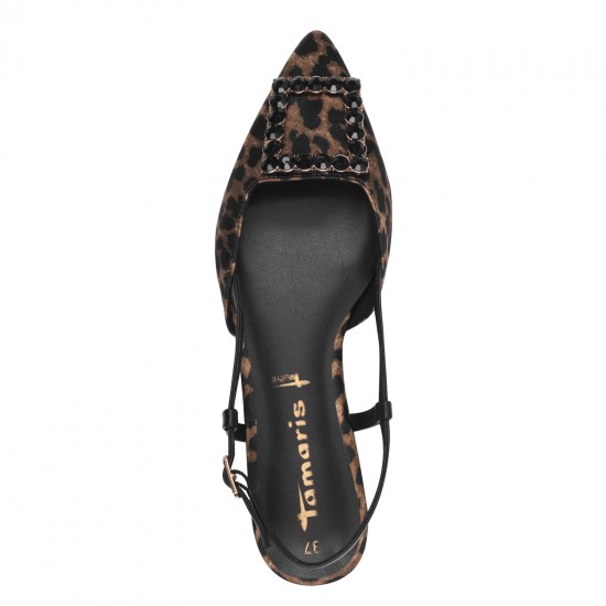 Τamaris Γυναικεία Sling LEOPARD 