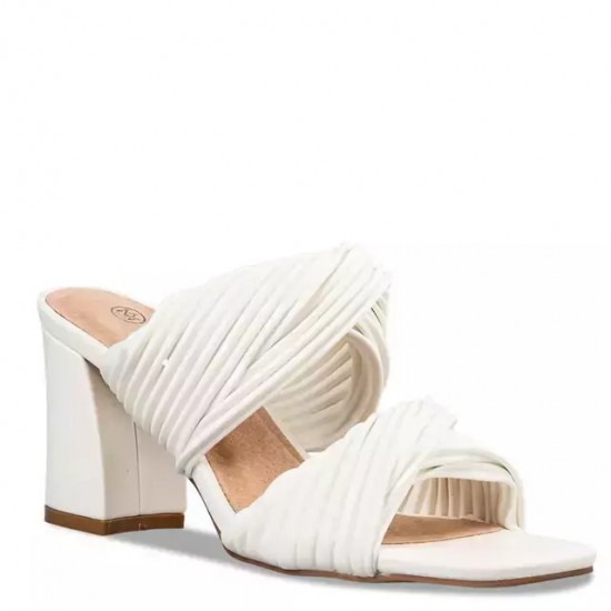 Envie Shoes Γυναικεία Πέδιλα σε Λευκό Χρώμα E42-19348-33