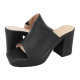 V84-15069-34 MISS NV PLATFORM HEEL MULES BLACK