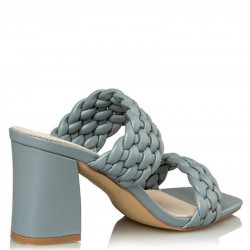 Envie Shoes Γυναικεία Πέδιλα με Χοντρό Ψηλό Τακούνι σε Σιελ Χρώμα V42-15186-50 Envie Shoes Γυναικεία Πέδιλα με Χοντρό Ψηλό Τακούνι σε Σιελ Χρώμα V42-15186-50