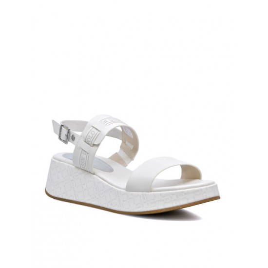 U.S. Polo Assn. GLORY Ανατομικές Καλοκαιρινές Γυναικείες Πλατφόρμες Λευκές