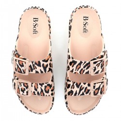 B-Soft Σαγιονάρες σε Μπεζ Χρώμα 216/24002_ΜΠΕΖ