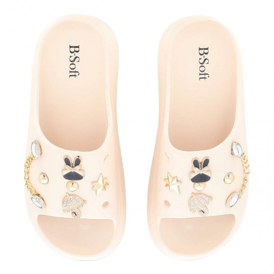 B-Soft Slides σε Μπεζ Χρώμα