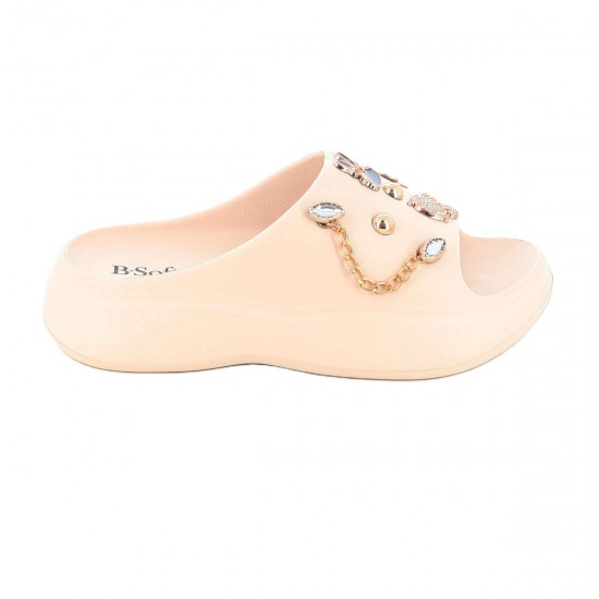 B-Soft Slides σε Μπεζ Χρώμα