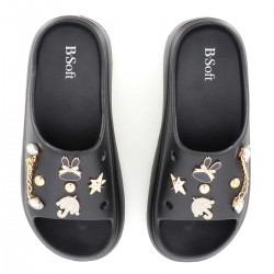 B-Soft Slides σε Μαύρο Χρώμα