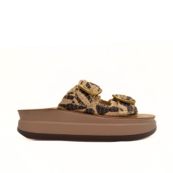 Fantasy Sandals Zefi Δερμάτινα Γυναικεία Ανατομικά Σανδάλια AFRICANA S1100