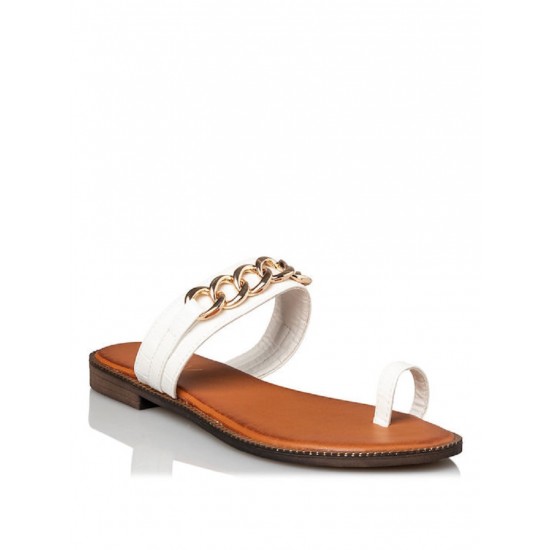 ΓΥΝΑΙΚΕΙΑ FLAT SANDALS ENVIE V96-15413-33 ΛΕΥΚΟ