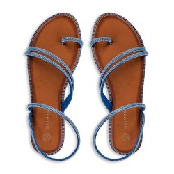 Envie Shoes Γυναικεία Σανδάλια με Λουράκι σε Μπλε Χρώμα