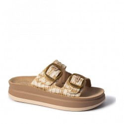 Fantasy Sandals Zefi Γυναικεία Σανδάλια Flatforms White Africana S1100