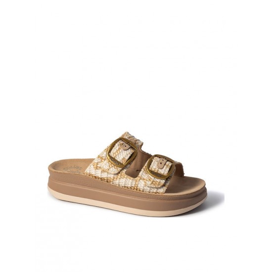 Fantasy Sandals Zefi Γυναικεία Σανδάλια Flatforms White Africana S1100