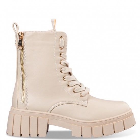 Envie Shoes Γυναικεία Μποτάκια Μπεζ E14-18123-36