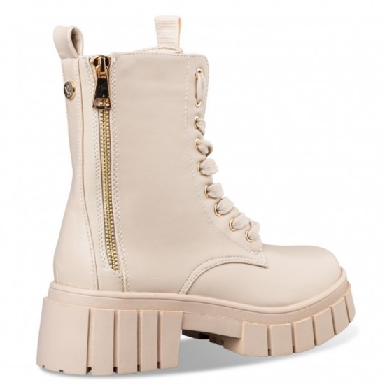 Envie Shoes Γυναικεία Μποτάκια Μπεζ E14-18123-36