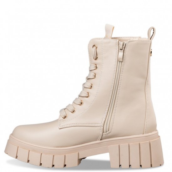Envie Shoes Γυναικεία Μποτάκια Μπεζ E14-18123-36