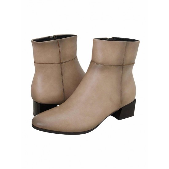 Envie Shoes Γυναικεία Μποτάκια Μπεζ