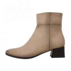 Envie Shoes Γυναικεία Μποτάκια Μπεζ