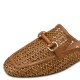 Tamaris Flat Δερμάτινα Mules σε Ταμπά Χρώμα
