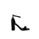 Envie Shoes Γυναικεία Πέδιλα με Χοντρό Ψηλό Τακούνι σε Μαύρο Χρώμα V31-15036-34