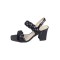 Envie Shoes Γυναικεία Πέδιλα με Χοντρό Χαμηλό Τακούνι σε Μαύρο Χρώμα V42-15181-34